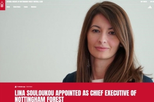 官方：前羅馬CEO莉娜-蘇盧庫(kù)出任諾丁漢森林的CEO