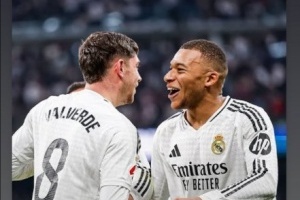 維尼修斯社媒慶祝皇馬贏球，他本輪因累積黃牌停賽缺席