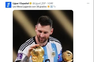 法甲曬梅西回應(yīng)C羅，評(píng)論翻車：2022世界杯沒(méi)有38度 他有裁判幫忙