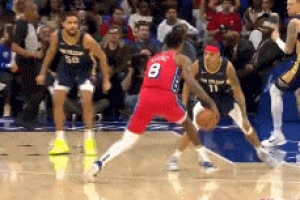 手感來(lái)了！喬治面對(duì)防守晃動(dòng)后撤步三分正中靶心