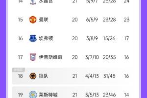 又要原路返回？英超保級戰(zhàn)：3支升班馬都在后四位，圣徒20輪僅6分