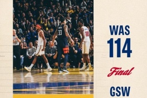 你們倆都功不可沒！勇士官方曬贏球海報(bào) 維金斯和穆迪登上封面