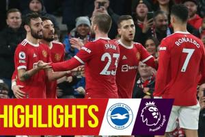 寶刀不老！22年英超，C羅轟外旋世界波，曼聯(lián)2-0完勝布萊頓