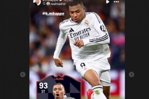 3場5球被評為西甲1月最佳球員！姆巴佩社媒轉(zhuǎn)發(fā)紀(jì)念