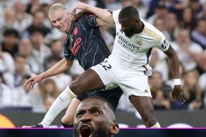 沒脾氣??哈蘭德職業(yè)生涯四戰(zhàn)皇馬一球未進 359分鐘13射0進球