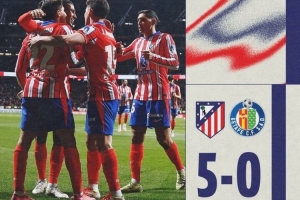 馬競在主場國王杯八強(qiáng)戰(zhàn)后單場進(jìn)球5+，上次做到還是1965年