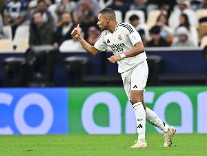 姆巴佩西甲16球僅次于萊萬，其他皇馬球員最多8球