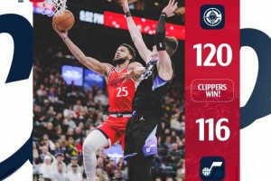 首秀砍12分7板6助3斷！快船官方贏球海報(bào)封面人物：本-西蒙斯