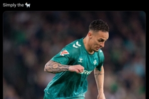 絕對(duì)頂流！貝蒂斯曬安東尼慶祝進(jìn)球視頻：你無(wú)法阻擋GOAT??