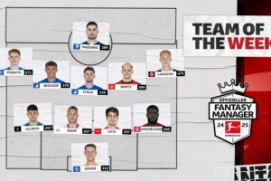 德甲官方第22輪最佳陣：維爾茨、于帕領(lǐng)銜，比紹夫、勞姆在列