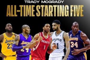 麥迪選歷史最強(qiáng)五人組：詹姆斯、科比、自己、鄧肯、奧尼爾