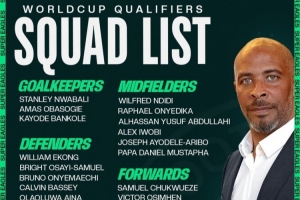 尼日利亞世預賽名單：奧斯梅恩、盧克曼、伊沃比、博尼法斯在列