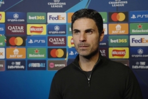 阿爾特塔：很高興連續(xù)兩賽季打進(jìn)歐冠八強(qiáng)，這是非常難實(shí)現(xiàn)的成績(jī)