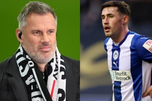 卡拉格：兒子詹姆斯和萊萬對位踢得挺好，他還得到了萊萬的球衣