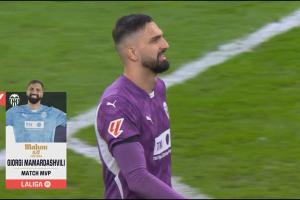 今夏加盟利物浦！瑪瑪達(dá)什維利撲點+神撲，8次撲救當(dāng)選全場最佳！