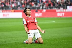 中村敬斗本賽季法甲打進(jìn)11球，刷新日本球員法甲單賽季進(jìn)球紀(jì)錄