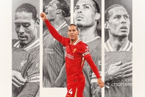 里程碑！范迪克在100場英超比賽中擔(dān)任利物浦隊(duì)長