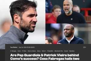 小法談足球榜樣：維埃拉和瓜迪奧拉，前者作為隊(duì)長(zhǎng)幫助我前進(jìn)