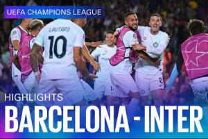 進(jìn)球大戰(zhàn)！上次歐冠交鋒，萊萬(wàn)雙響救主，國(guó)米3-3被巴薩絕平