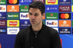 阿爾特塔：現(xiàn)在中場休息 不知具體百分比 但我們有很大機會進決賽