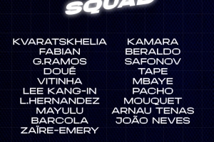 巴黎對(duì)陣斯特拉斯堡大名單：K77、維蒂尼亞領(lǐng)銜，登貝萊缺陣