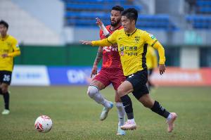 對(duì)陣銅梁龍上演沖超6分戰(zhàn)？廣州豹球員侯煜：只是一場(chǎng)普通的聯(lián)賽