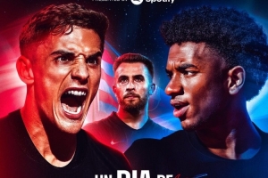 劍指冠軍！巴薩發(fā)布加泰德比海報：加西亞、巴爾德、加維出鏡