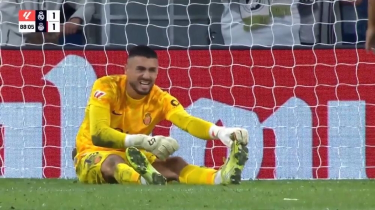 真撲麻了??馬洛卡門將戰(zhàn)皇馬10次撲救，尾聲階段甚至撲到抽筋