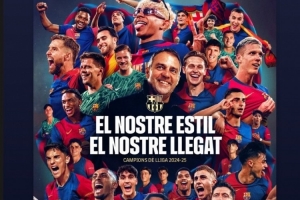 名宿賀電??伊涅斯塔社媒：祝賀冠軍們，巴薩太棒了！