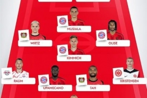 馬特烏斯評(píng)德甲賽季最佳陣：維爾茨、基米希、塔在列，凱恩落選