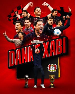 勒沃庫森告別阿隆索：感謝你，我們歷史上的首位冠軍教練