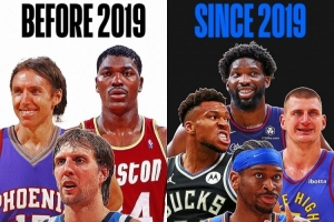 ??NBA近連續(xù)七年的MVP皆為國際球員 而此前合計僅4人次