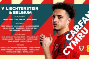 威爾士名單：布倫南-約翰遜、哈里-威爾遜、丹尼爾-詹姆斯在列