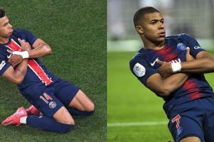 新姆總降臨??19歲杜埃歐冠決賽2射1傳，模仿姆巴佩抱胸滑跪慶祝