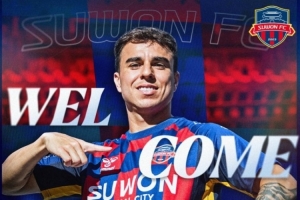 官方：前蓉城外援安德里戈加盟水原FC，將身披15號球衣