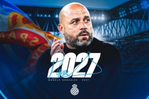 官方：西班牙人主帥馬諾洛-岡薩雷斯續(xù)約至2027年