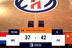 熱身賽-中國男籃半場42-37荷蘭男籃