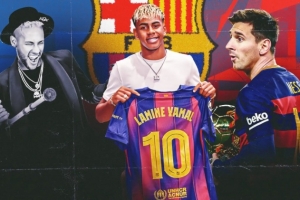 巴薩新10號！亞馬爾已準(zhǔn)備好接班梅西，但須警惕“內(nèi)馬爾的彎路”