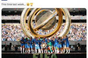 爽賺1個(gè)億！切爾西官推回憶世俱杯奪冠：一周前的此刻????