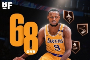 布朗尼2K26能力值泄露！68和去年持平！