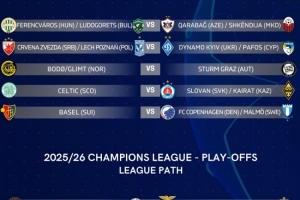 歐冠附加賽對陣：費內(nèi)巴切若晉級將對陣本菲卡或尼斯