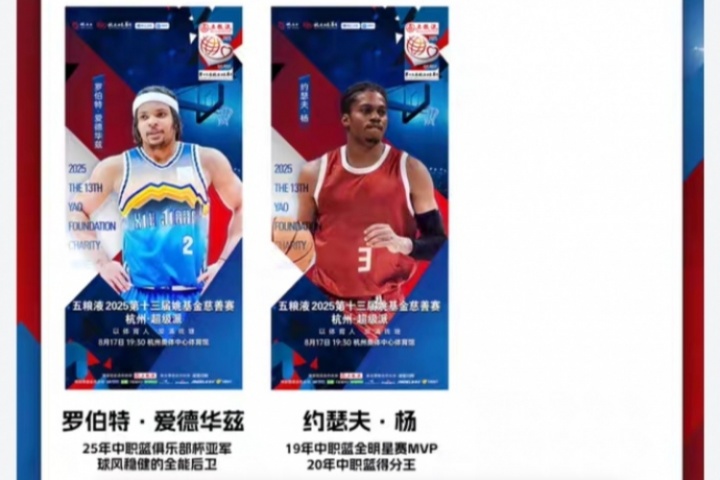 ??威少無(wú)了？姚基金慈善賽國(guó)際明星隊(duì)再添兩人