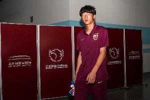 上海海港B隊主力門將李智良首次在鹽城隊客場比賽出場