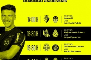 西甲周日比賽裁判安排：本戈?？怂箞?zhí)法皇家?jiàn)W維耶多vs皇馬