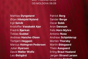 挪威國家隊9月大名單：哈蘭德、厄德高、鮑勃、索爾洛特在列