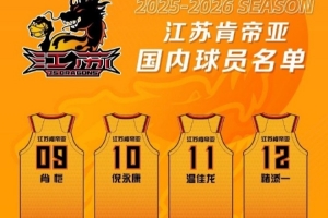 16位將士新賽季為江蘇肯帝亞征戰(zhàn) 球隊將以飽滿狀態(tài)迎接新的挑戰(zhàn)