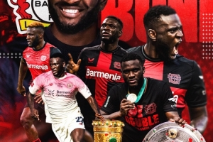 勒沃庫森官方：24歲尼日利亞中鋒博尼法斯外租不萊梅1個賽季