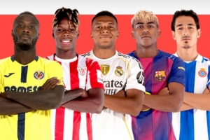 西甲8月最佳球員候選：姆巴佩、亞馬爾領(lǐng)銜，尼科、N-佩佩在列