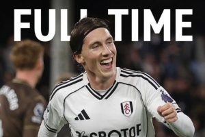 英超富勒姆3-1布倫特福德，伊沃比傳射、哈里-威爾遜破門