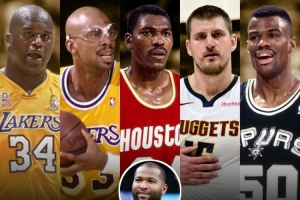 考神評TOP5中鋒：奧尼爾第1 天鉤第2 大夢約老師海軍上將緊隨其后